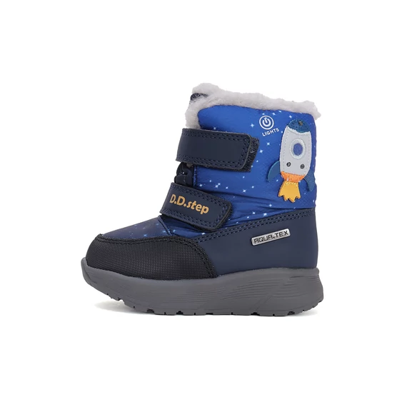 D.D.Step Világító Kisfiú AQUA-TEX Vízálló cipő (P083-42624)